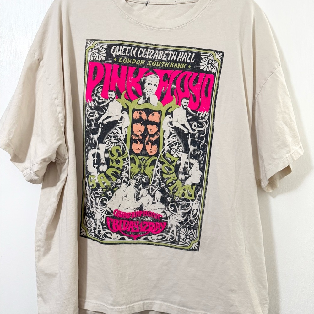 Daydreamer Pink Floyd Graphic Tee - Cream - Picture 2 of 2